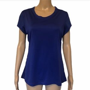 NWT Cascade Sport Performance blue Tee top